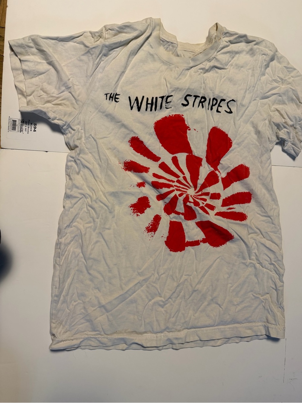 White Stripes vintage t shirt size medium see measurements
